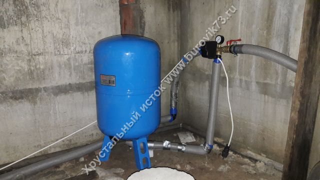 Монтаж автоматической системы водоснабжения в подвале дома