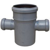 Крестовина канализаионная серая внутренняя одноплоскостная  110*110*50*87