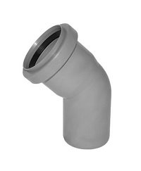 Отвод канализационный серый внутренний 50*45