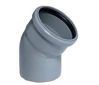 Отвод канализационный серый внутренний  110*45