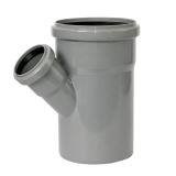 Тройник канализационный серый внутренний  110*50*45
