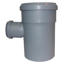 Тройник канализационный серый внутренний  110*50*87