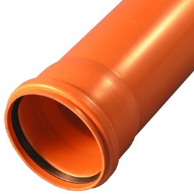 Труба канализационная оранжевая нПВХ SN4 160*4,0*2000