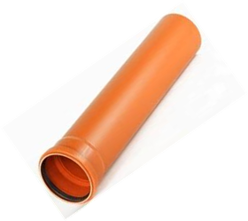 Труба канализационная оранжевая  НПВХ SN4 200*4.9*1200